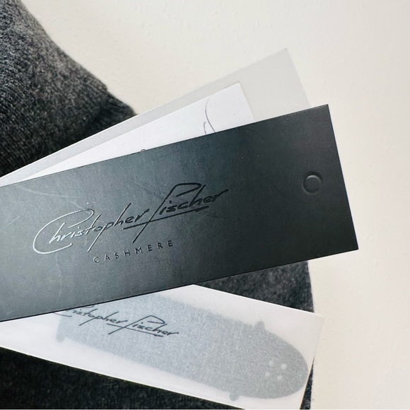 New Christopher Fischer grey turtleneck cashmere sweater - Picture 6 of 8